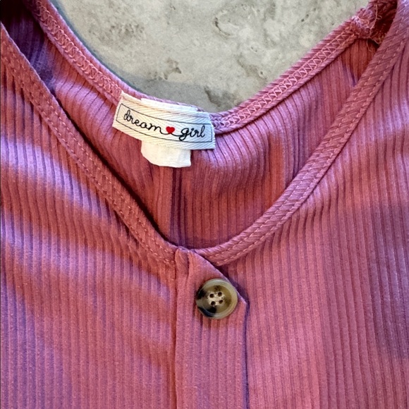 Dreamgirl Lilac Buttoned Kids Dress - Picture 2 of 3